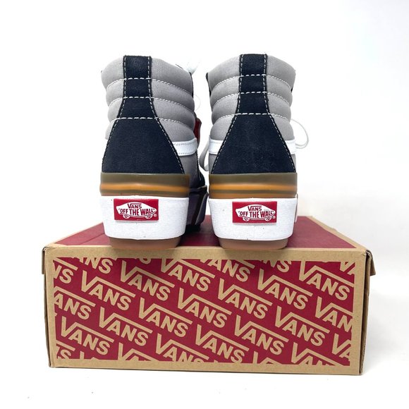 Vans Sk8 Hi Stacked Women Size Gray Black Skateboarding Suede Canvas VN0A4BTWIYP - Picture 4 of 11